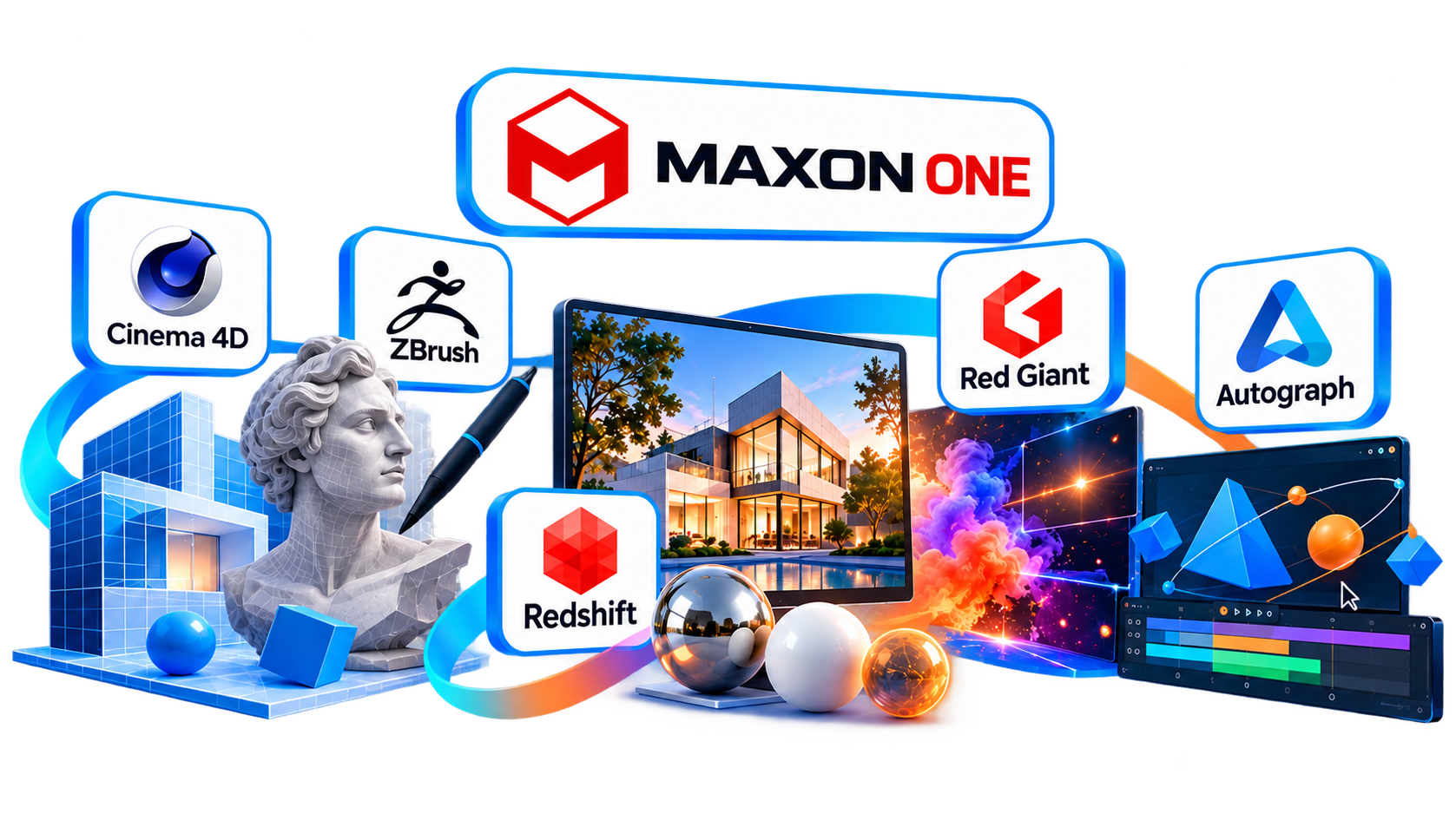 От 3D-моделирования до визуальных эффектов: что изменилось в Maxon One за последние месяцы